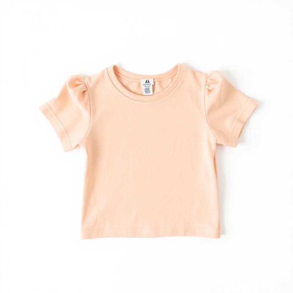 Girls Peach Basic Top