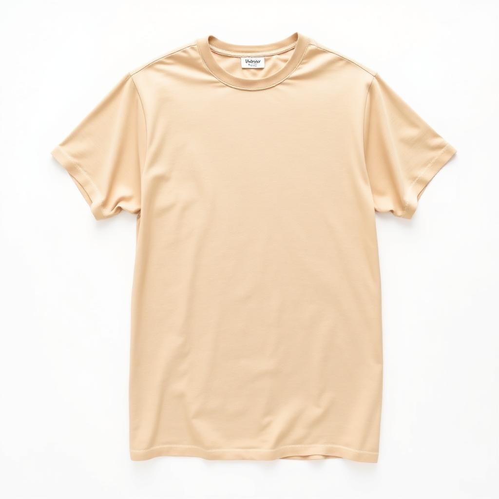 Men Beige Oversized T-Shirt