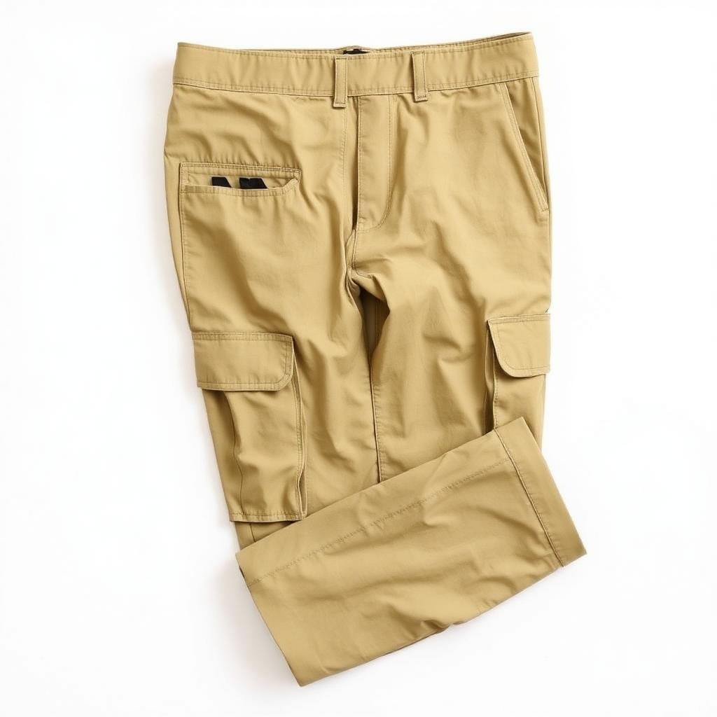 Men Khaki Cargo Pants