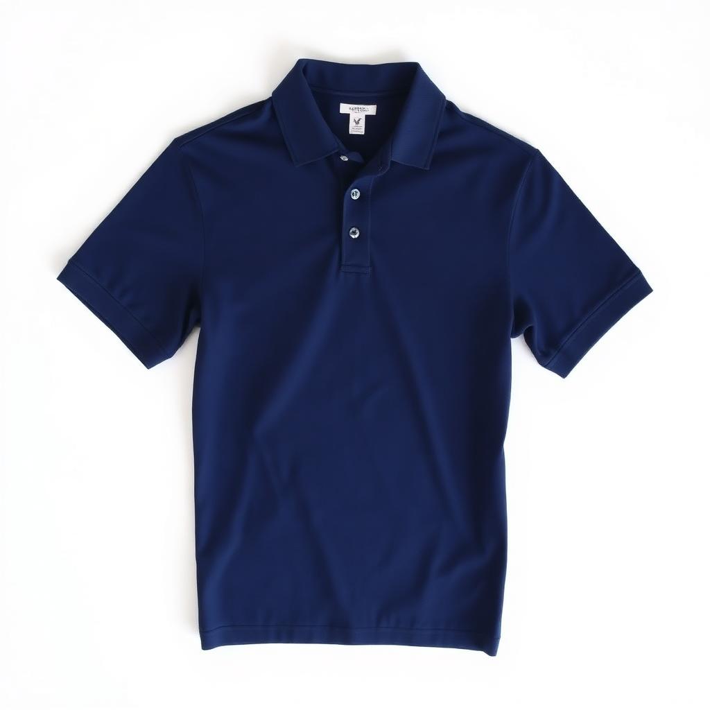 Men Navy Blue Polo T-Shirt