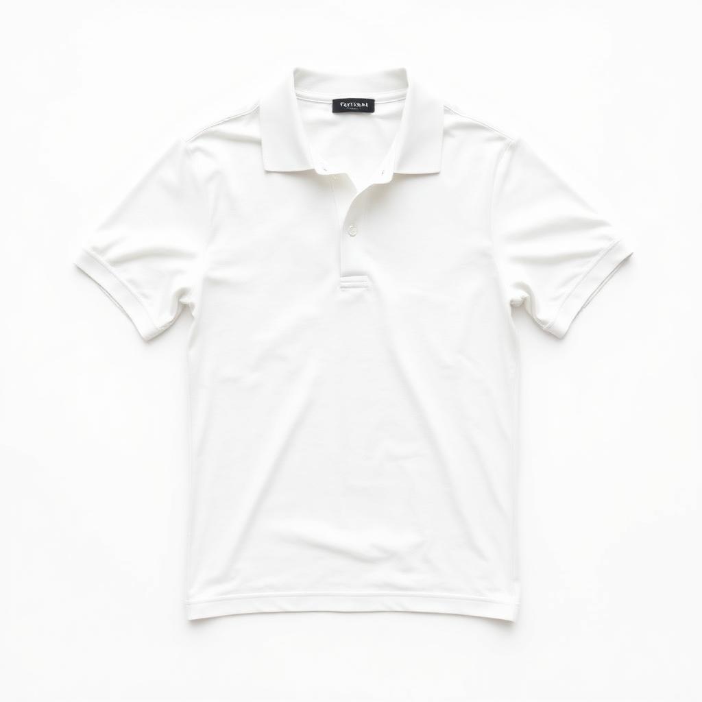 Men White Polo T-Shirt