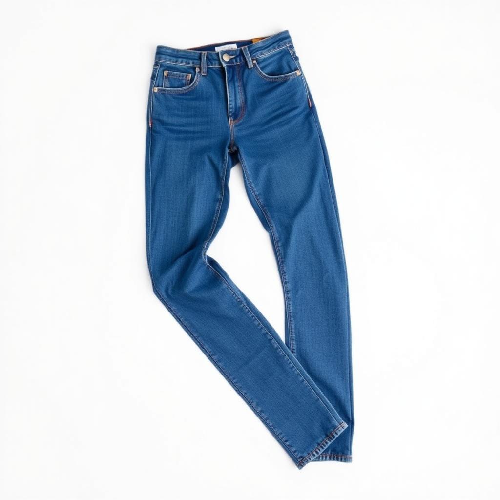 Women Blue High-Waist Jeans