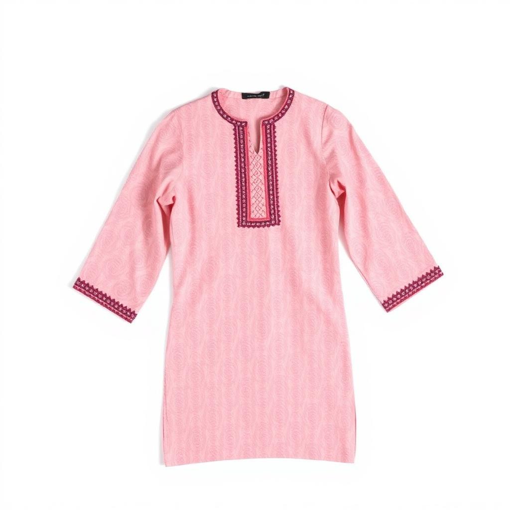 Women Pink Paisley Printed Kurti