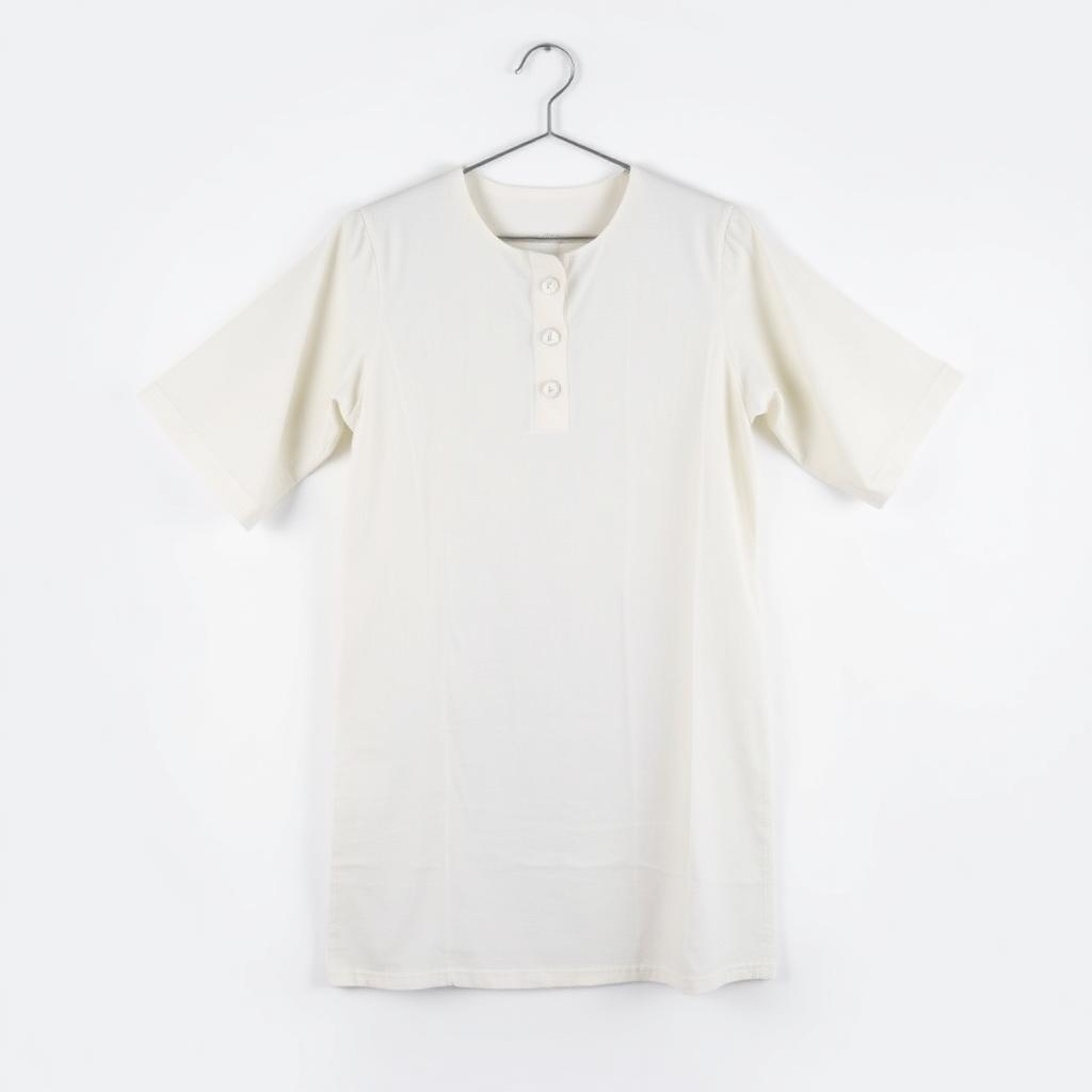 Women White Cotton Kurti